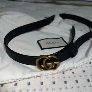 Gucci marmont thin belt